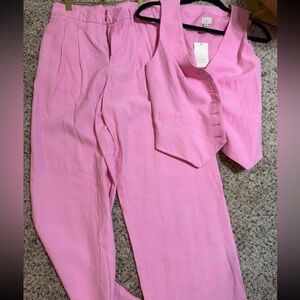 Pink Women's Pants & Jumpsuit Set